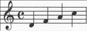 standard music notation for piano