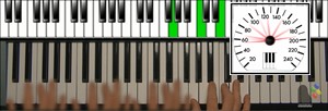 how to learn piano inversions slow down
